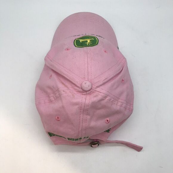 John Deere Women's Adjustable Hat Pink Embroidered Logo Owners Edition Ball Cap - Picture 7 of 10